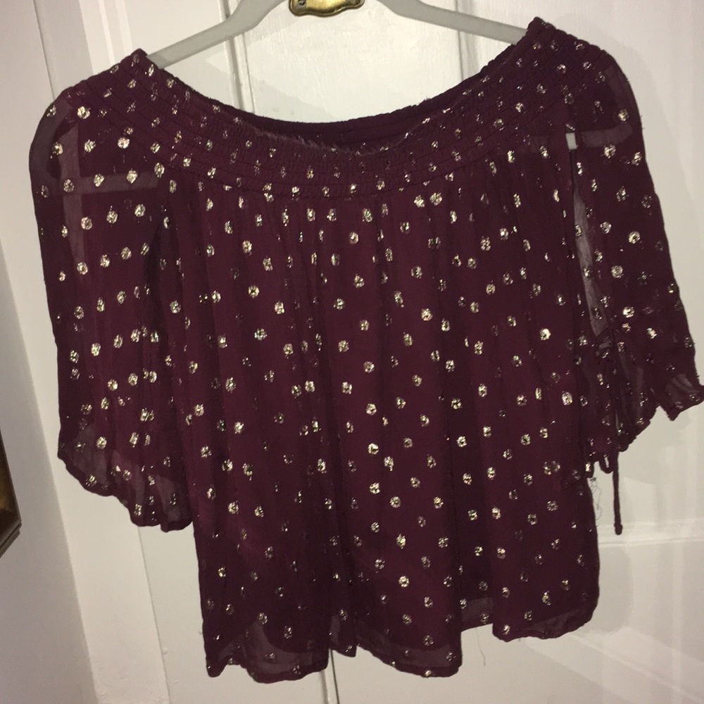 Abercrombie & fitch off the shoulder top